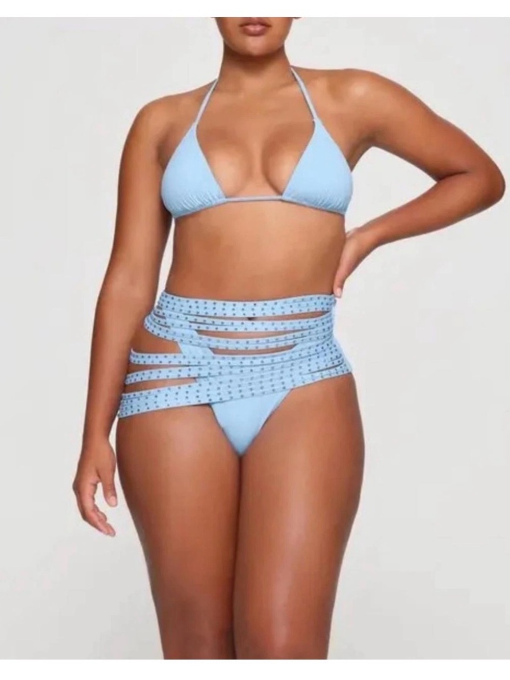 SKIMS Light Blue Strappy Swim Belt 4X